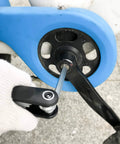 Using 8 In 1 Folding Hex Key Set With Non Slip Rubber Grip Portable Pocket Allen Wrench Kit for bike repair