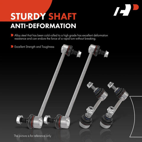 Upgrade Your Ride With A Set Of 4 Front And Rear Sway Bar End Links Stabilizer Kit for Honda Pilot and Acura MDX.