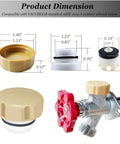 2 Pack Vacuum Breaker Replacement Kit For Outdoor Faucets And Hose Bibs Anti Siphon Frost Free Sillcock Valve Repair Kit Includes 1019 A Parts Compatible With VACVBKX1B, showing product dimensions and components