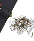 Forty Piece Steel Drywall Anchors And Screws Kit With Rustproof Metal Expansion Bolts For Drywall And Concrete Walls, Built For A Strong Hold