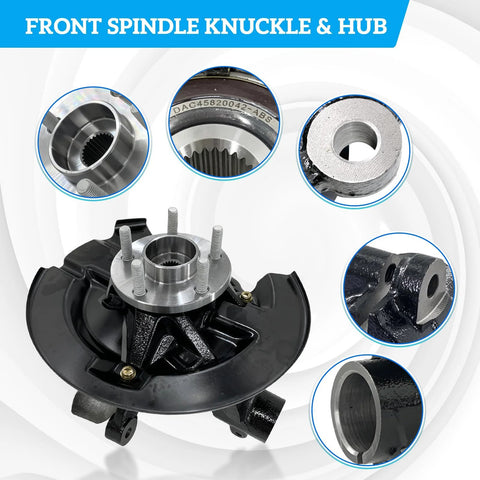 Beefed-Up Front Left Steering Knuckle And Hub Bearing Assembly For 2013-2019 Escape Driver Side Replacement close-up view
