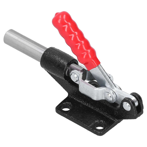 Heavy Duty Welding Toggle Clamp Horizontal Fixture With 390 Kg Holding Power, red handle, cast iron and alloy steel construction