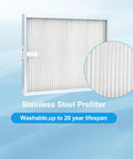 Stainless steel pre-filter for Replacement Filter Set For OxyPure Air Cleaner Models 47001 47002 47003 47004