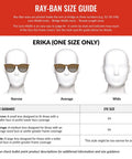 Size guide for Erika Round Sunglasses Unisex Rubber Black Frame With Light Grey Gradient Lenses 54 Millimeter Size Lightweight