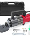 Heavy-Duty 7/8 Inch Electric Hydraulic Rebar Cutter Wielding A Roaring 1400W Pure Copper Motor with case and tools.