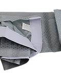 Diamond Mosaic Fabric Sink Skirt 56 Inch Wide By 32 Inch Long Polyester Under Sink Storage With Waterproof Protection Gray Platinum Silver Color Diamond Print Bathroom Decor Must Have folded fabric close-up