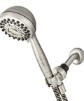 High Pressure Powerpulse Massage Handheld Shower Head With 7 Spray Settings And 5 Foot Hose Brushed Nickel Detachable Shower Head