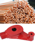 Heavy Duty Carbon Steel Conduit Bender Kit With 90 Degree Angle Guide And Non Marrying Finish For Electrical Pex Emtp Metal Pipe Tubing Professional Hand Tool with red finish and copper tubing.