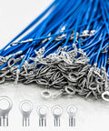 320 Piece Non Insulated Ring Fork U Type Female Terminal Kit For DIY Friendly Auto Electrical Wiring Copper Wire Lugs On Display