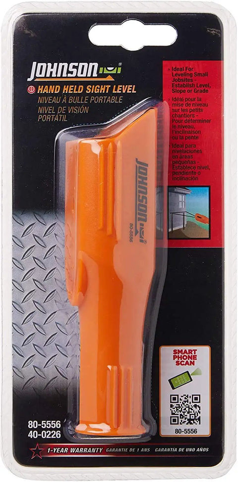 Handheld Sight Level for Surveying and Construction Projects Orange Optical Level Tool in packaging