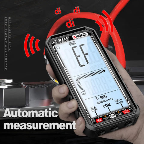 Smart Digital Multimeter With 6000 Counts And Auto Ranging For Pros And DIYers Measures Voltage Current Resistance Continuity