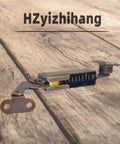 Top Tier Self Balancing Lid Support Hinges Smooth Anti Slam Spring Loaders Dark Bronze close-up on wooden surface.