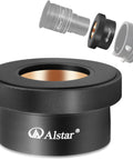 2 Inch To 1.25 Inch Twist Lock Telescope Adapter For Eyepieces showing self-centering aluminum design and eyepiece compatibility.