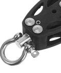 Single Groove Nylon Pulley Block With Bearing Wheel For Boat Rigging And Marine Rope Systems Lightweight And Compact Cable Attachment