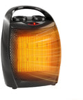 Portable 1500W/750W Ceramic Space Heater With PTC Quick Heat Delivers Warm Air In 2 Seconds Two Heat Settings And Built In Fan