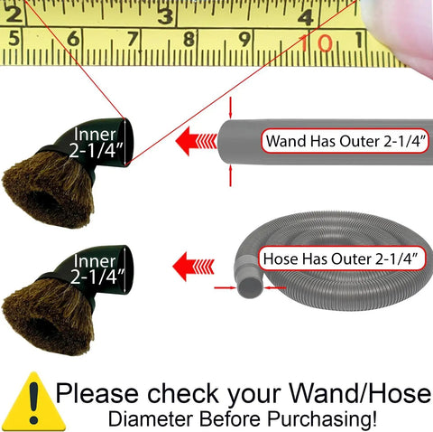 Vacuum Accessory Kit Dust Brush And Extension Wand For Shop Vac Systems Using 2.25 Inch Inner Diameter Attachments guide
