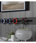 Straight Up Sleek Concealed Power Track With Four Universal Plugs For Kitchen Walls And Tabletops Sandblasted Aluminum Build Flame Safe Housing No Tangled Cords Just Clean Setup Upgrade on a wall with stylish outlets.