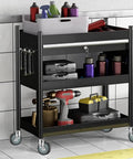 No Nonsense Heavy Duty 4 Inch Casters For Wire Shelving Racks Rollin Smooth On All Floors Rock Solid Industrial Strength Thermoplastic Wheels Set Of Four on a mobile storage cart.