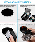 Installation guide for 3 Inch Gimbal LED Recessed Lights With J-Box, 7W, Dimmable, CRI 90 Plus, 4000K Cool White, Satin Nickel Finish