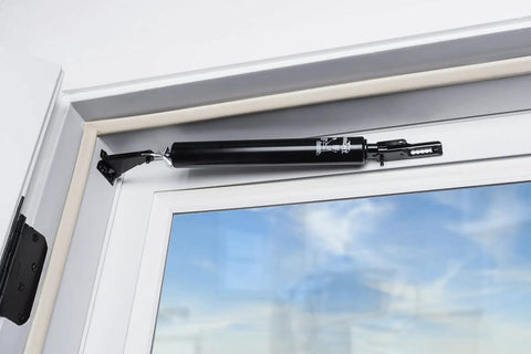 Pneumatic Storm Door Closer With Adjustable Speed And Hold Open Washer No Frills Smooth Quiet Closing For Out Swing Storm Or Screen Doors Lightweight Durable Black Finish Easy Install For Transitional Homes