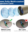 40mm fully multi-coated objective lens comparison, enhancing clarity for 3-9x40 Rifle Scope With Red Green Illuminated Rangefinder Reticle.