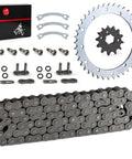Heavy Duty O Ring Drive Chain And Drive Sprockets Kit For Warrior 350 YFM350X ATV 1989 2004 Gray Includes 520 O Ring Chain 40T Rear Sprocket