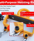 Multi-Purpose Hoisting Ring with Anti-Rust Coating and Non-slip Locking Bolts for Heavy Duty Drum Lifter Clamp use.