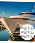 Bomb Proof D Ring Tie Down Anchor Rings For Car Floor Mount Zinc Plated Carbon Steel Lashing Hardware used on a boat for secure mooring.