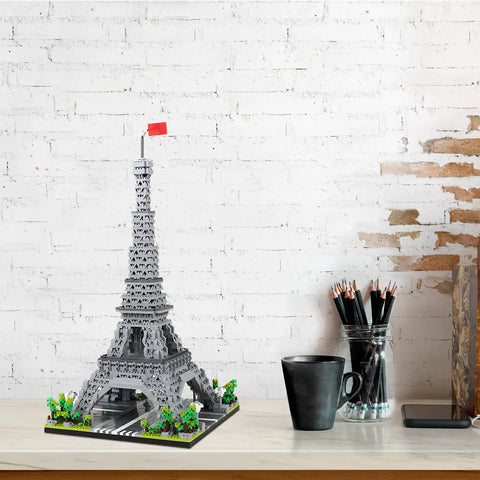 Epic Eiffel Tower Building Block Model Kit For Architecture Lovers A Realistic Paris Landmark Replica With Rich Details And Durable Pieces A Dope STEM Toy Great Gift For Builders And Collectors on desk