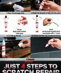 Toyota Super White Ice Cap Two In One Car Touch Up Paint Pen For Color Accurate Scratch Repair On Vehicles Chips Nicks And Scuffs Steps