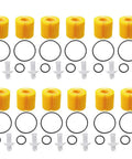 12-Pack Engine Oil Filter Set Replacement CH10358 for Toyota with filters, O-rings, drain pipes, ideal for Corolla and Prius.