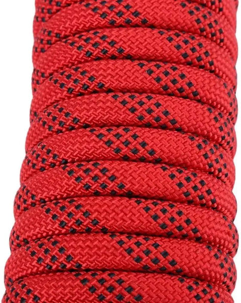 50ft rope included in Beefy Pet Fire Rescue Bag For Dogs And Cats Up To 90 Pounds Emergency Evacuation Kit, tightly coiled red design