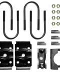 No Sweat Heavy Duty Trailer Axle Conversion And Lift Kit For 3500 Lb Trailers hardware including u-bolts, spring seats, tie plates.