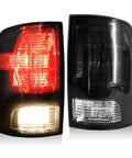 Smoked Tail Lights With Two Halogen Bulbs For Dodge Ram 2009 2018 1500 2500 3500 And 2019 2024 Ram 1500 Classic Brake Rear Lamps
