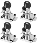 Heavy Duty Cabinet Drawer Locks With Keys Four Pack Snug And Secure Three Quarter Inch Cylinder Fit For Home Storage. Galvanized steel locks.