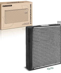 Rear AC Evaporator Core Compatible With Honda Fit 2009-2014 L4 1.5L showing aluminum build with packaging.