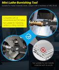 Mini lathe burnishing tool with bearing steel balls for conventional and CNC lathes (Amazon brand)
