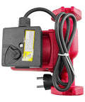 Smooth Operator Stainless Steel Three Speed Circulator Pump For Hot Water Recirculation And Home Heat Systems 230V 1 6Hp top view with power cord