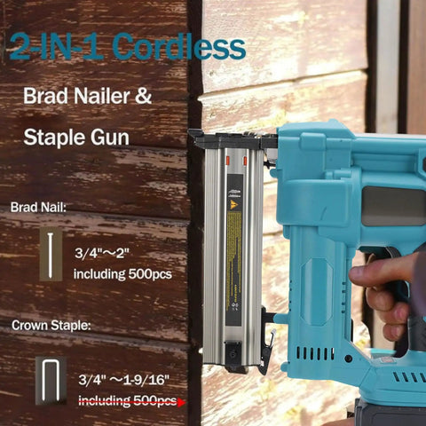 Real Deal Cordless Brad Nailer With High Capacity Lithium Ion Battery For No Hassle Woodworking Builds And Heavy Duty DIY Home Fixes That Flies True On Every Single Shift