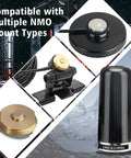 Dual Band Car Ham Radio Antenna With NMO Mount For VHF UHF 136-174 MHz And 400-470 MHz, Ultra Short 9 cm Design