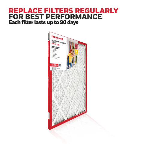 MERV 11 Pleated HVAC Air Filter 20x30x1, Electrostatic Allergen Reducer, packaging, fits furnaces and AC units, USA made