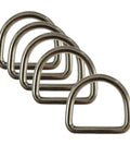 316 Stainless Steel Welded D Ring 5 Pack Heavy Duty Workhorse Hardware For Backpacks, Pet Collars, And Webbing Straps, Rust Resistant Marine Grade D Ring Set For Outdoor Gear And Saltwater Use, polished stacked rings