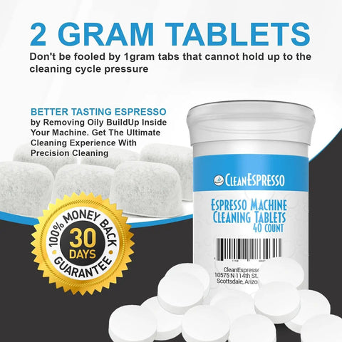Espresso Machine Cleaning Kit For Breville With 40 Two Gram Cleaning Tablets And 6 Water Filters To Remove Oil Buildup Improve Taste