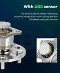 Close-up of Rear Wheel Hub Bearing Assembly 512310 for Toyota Avalon 1995-2004 with ABS sensor, showing 5-lug bolt and induction-hardened raceway.