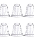 Ceiling Fan Light Covers Set Of 6 Beveled Glass Globes Replacement Shades For Indoor Ceiling Fans And Fixtures Upgrade Your Home Lighting Game 