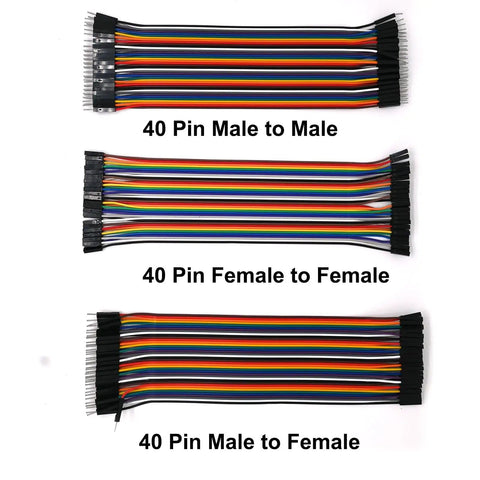 240 Pcs Multicolored Dupont Jumper Wires Kit 20cm Breadboard Ribbon Cables Male To Male 2.54mm Pitch Great For Arduino Projects