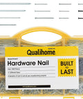 Ultimate Nail Assortment Kit With Over 1800 Multipurpose Nails In 11 Sizes Non Bendable And Sturdy Compact Organizer Box