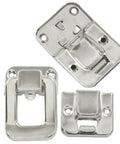 Four Pack Toggle Catch Lock Hasp Latch Set For Jewelry Boxes And Gift Boxes, Mini Rectangle 1.57 X 1.06 Inch, Retro Iron Silver With Screws