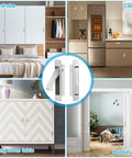 Heavy Duty Satin Nickel Pocket Door Handles Featuring Flush Edge Pull Design With Self Retracting Glide displayed in room settings including wardrobe and cabinet.