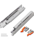 Heavy Duty Undermount Drawer Slides 21 Inch Soft Close Concealed Bottom Mount For Cabinetry With 3D Adjustment And 75 Lb Capacity glides include installation hardware.
